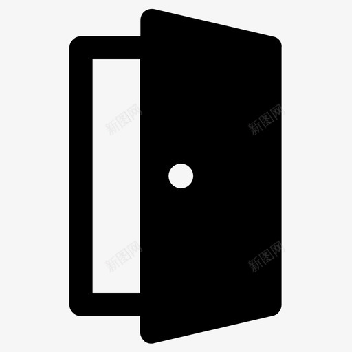 门门口入口图标svg_新图网 https://ixintu.com 入口 打开 门口