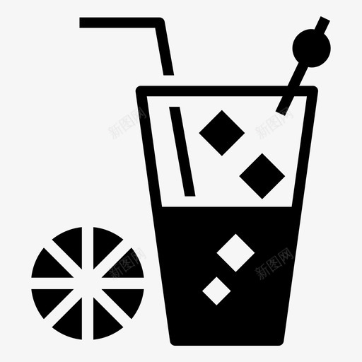 冷饮杯饮料冷饮图标svg_新图网 https://ixintu.com 冷饮 冷饮杯 果汁 海滩和夏季字形矢量图标集 液体 软饮料 饮料