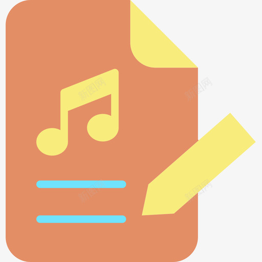 音乐文件音乐108平坦图标svg_新图网 https://ixintu.com 平坦 音乐108 音乐文件