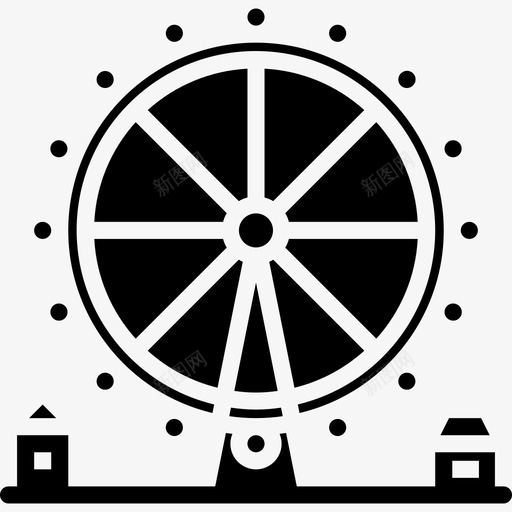 伦敦眼landmark20实心图标svg_新图网 https://ixintu.com landmark 伦敦 实心