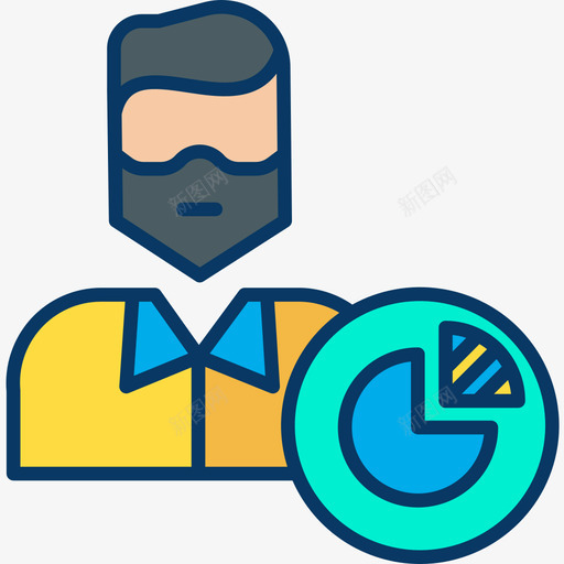 用户管理60线性颜色图标svg_新图网 https://ixintu.com 用户 管理 线性 颜色