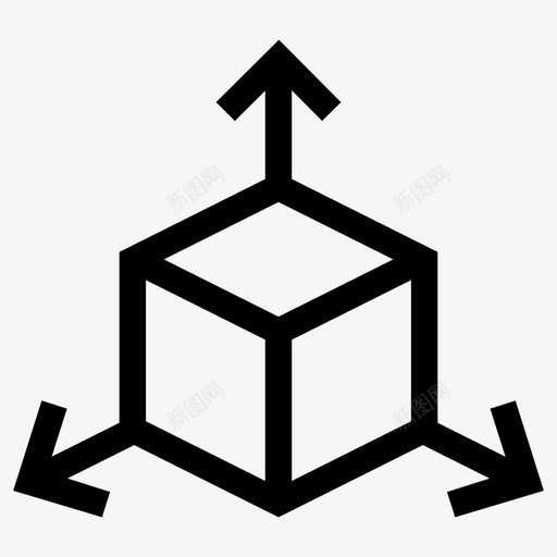 xyz坐标系3d尺寸图标svg_新图网 https://ixintu.com 3d xyz 坐标系 尺寸 微小