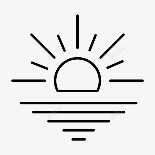 阳光早晨开放图标svg_新图网 https://ixintu.com 开放 开斋节 斋月 早晨 阳光