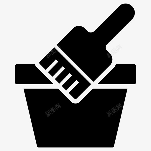 壶画室内装饰花瓶画图标svg_新图网 https://ixintu.com 壶画 室内装饰 家庭改善字形矢量图标集 花瓶画 陶艺画