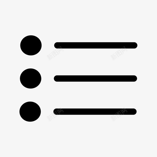 菜单应用程序项目符号列表图标svg_新图网 https://ixintu.com 5字形 应用程序 菜单 项目符号列表