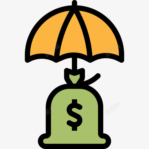 货币金融109线性颜色图标svg_新图网 https://ixintu.com 线性 货币 金融 颜色