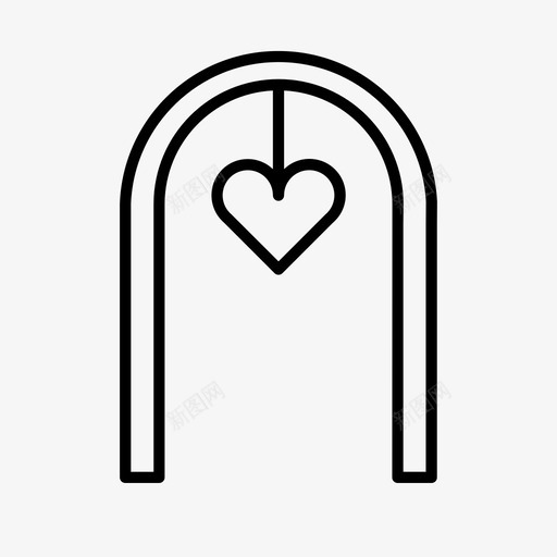 结婚拱门婚礼拱门仪式图标svg_新图网 https://ixintu.com 仪式 婚姻 婚礼 官员 拱门 爱情 牧师 结婚