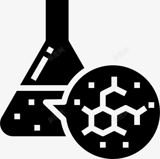 化学科学104填充图标svg_新图网 https://ixintu.com 化学 填充 科学