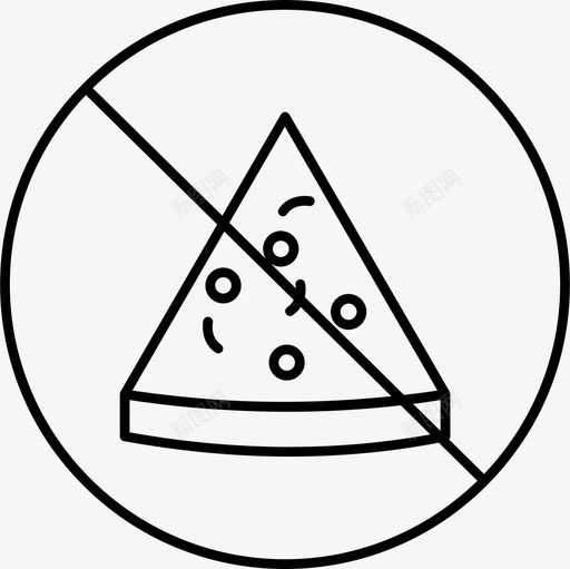 不吃禁食吃图标svg_新图网 https://ixintu.com 不吃 医疗保健 披萨 禁食