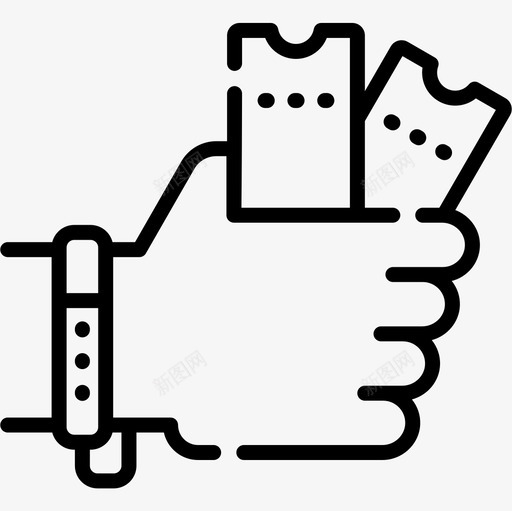 门票音乐多媒体直线图标svg_新图网 https://ixintu.com 多媒体 直线 门票 音乐