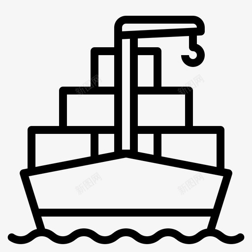 运输货物集装箱图标svg_新图网 https://ixintu.com 物流 货物 运输 集装箱