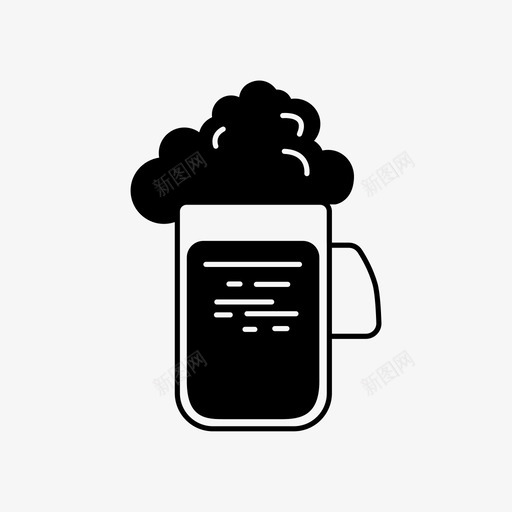 饮料啤酒液体图标svg_新图网 https://ixintu.com 啤酒 固体 液体 饮料