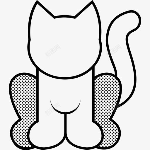 猫动物家养图标svg_新图网 https://ixintu.com 动物 宠物 家养 家庭 小猫