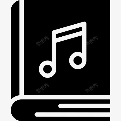音乐书多媒体40填充图标svg_新图网 https://ixintu.com 填充 多媒体 音乐