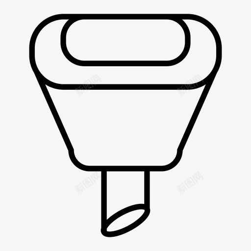 漏斗锥体排水管图标svg_新图网 https://ixintu.com 排水管 流量 漏斗 管线 过滤器 锥体
