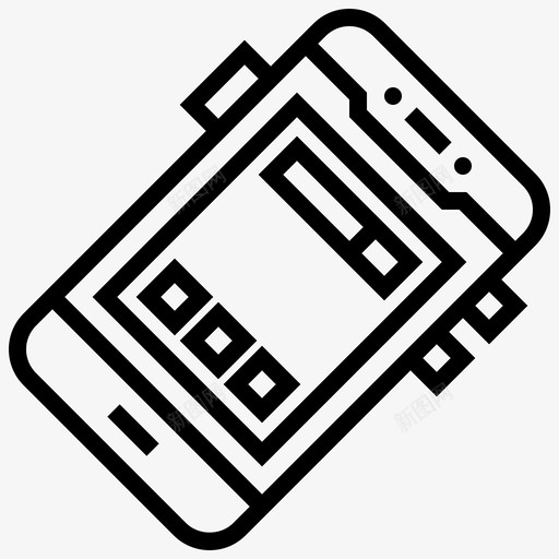 智能手机应用程序通话图标svg_新图网 https://ixintu.com 小工 工具 应用程序 手机 智能 通话
