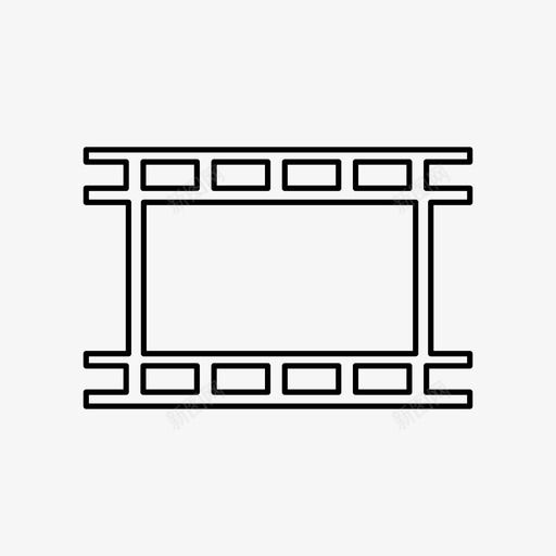 胶片带电影照片图标svg_新图网 https://ixintu.com 卷盘 照片 电影 胶片带