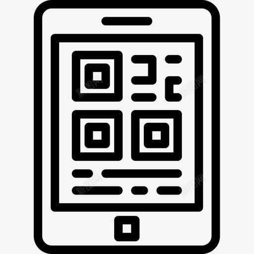 二维码商业143线性图标svg_新图网 https://ixintu.com 二维 商业 线性
