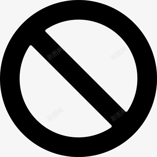 拒绝阻止禁止访问图标svg_新图网 https://ixintu.com dos 拒绝 用户界面 禁止 移动 访问 部分 阻止