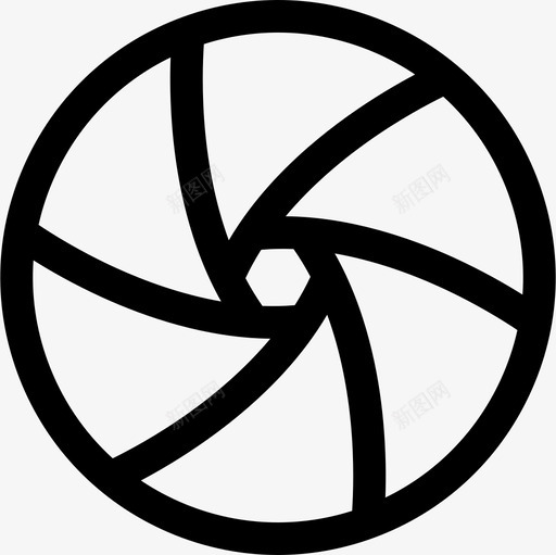 光圈摄影85线性图标svg_新图网 https://ixintu.com 光圈 摄影85 线性
