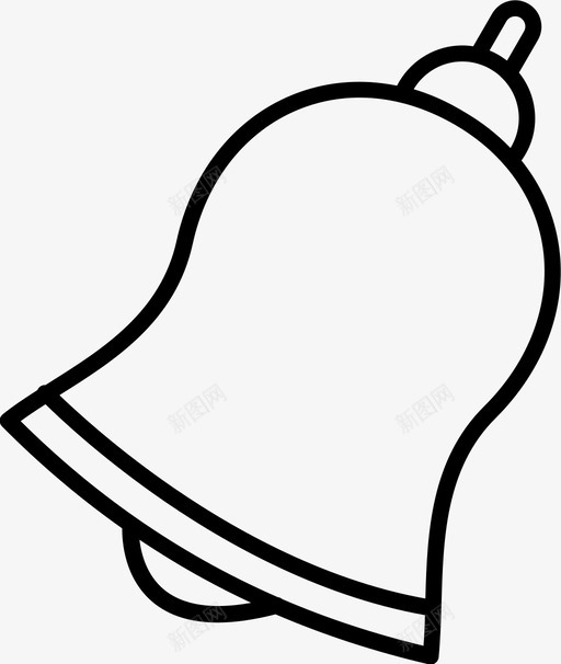 钟声庆祝铃声图标svg_新图网 https://ixintu.com 圣诞节 庆祝 钟声 铃声