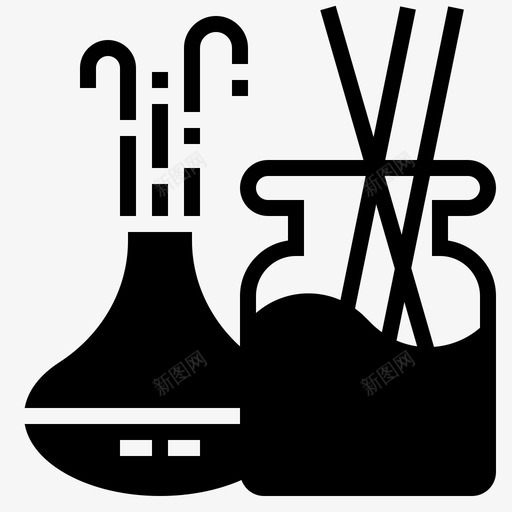 香薰疗法扩散器香精图标svg_新图网 https://ixintu.com 扩散 替代 疗法 精油 药物 香精 香薰