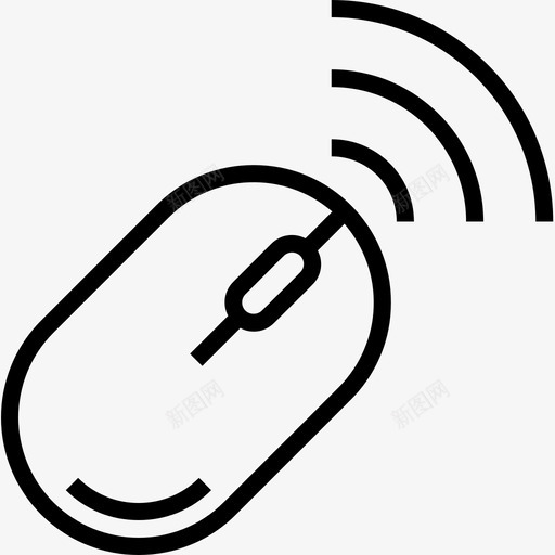 鼠标设备39线性图标svg_新图网 https://ixintu.com 线性 设备 鼠标