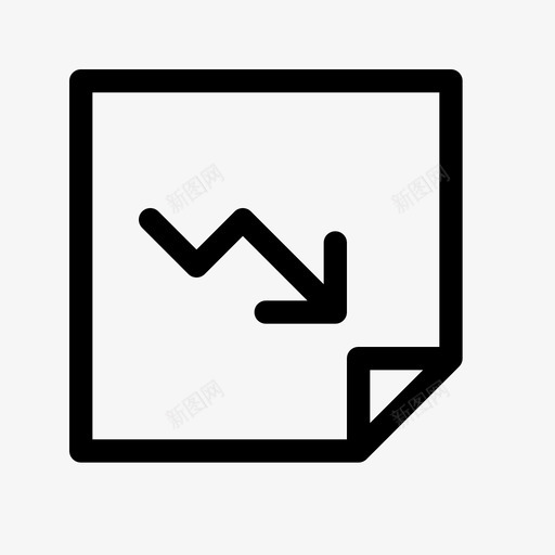 趋势便笺分析图表图标svg_新图网 https://ixintu.com 便笺评论 分析 图表 统计 趋势便笺