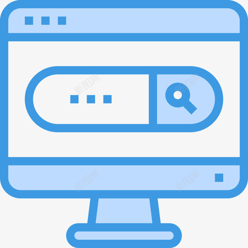 搜索网站和windows界面蓝色图标svg_新图网 https://ixintu.com 搜索 网站和windows界面 蓝色