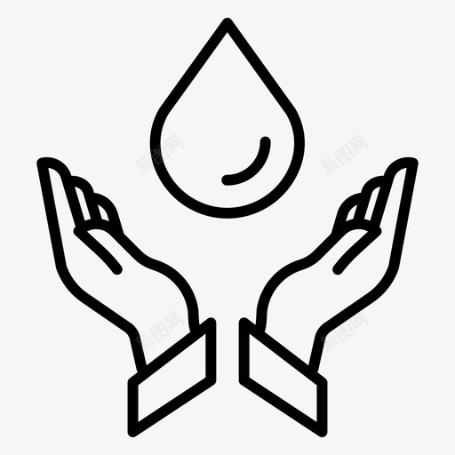 水护理滴图标svg_新图网 https://ixintu.com 护理