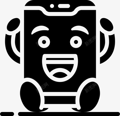 手机可爱的tech2加油图标svg_新图网 https://ixintu.com 加油 可爱的tech2 手机