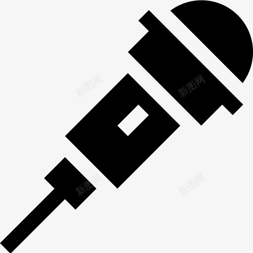 麦克风摇滚乐23填充图标svg_新图网 https://ixintu.com 填充 摇滚乐 麦克风