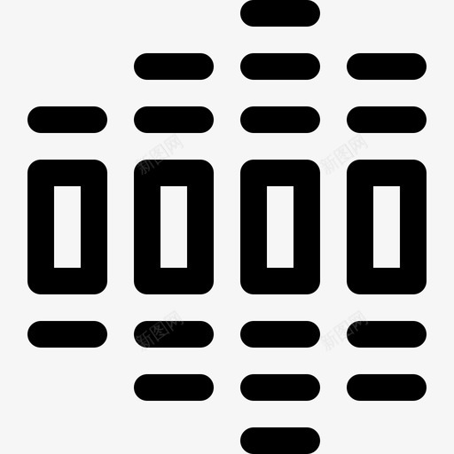 音效条音频和视频12线性图标svg_新图网 https://ixintu.com 线性 音效条 音效调节图 音频和视频12