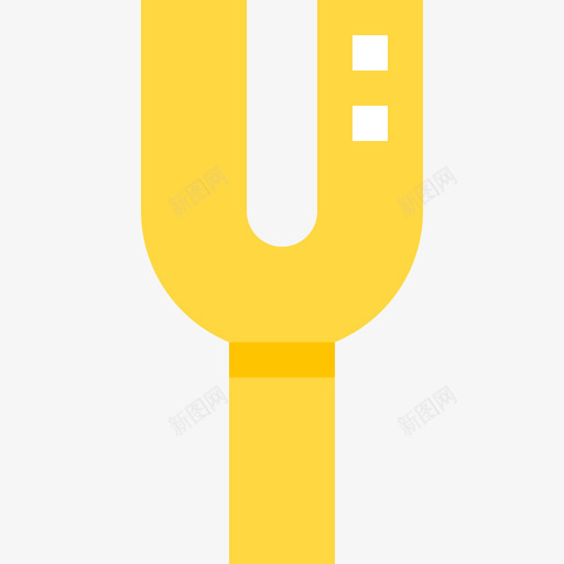 音叉音乐114扁平图标svg_新图网 https://ixintu.com 扁平 音乐 音叉
