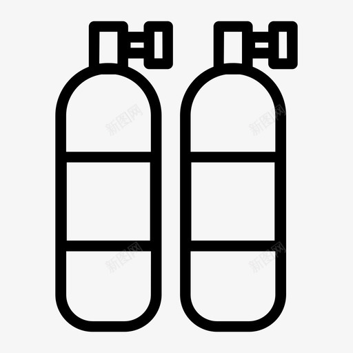 呼吸管空气氧气图标svg_新图网 https://ixintu.com 呼吸管 氧气 游泳 游泳图标集轮廓 空气