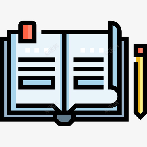 书大学31线性颜色图标svg_新图网 https://ixintu.com 大学 线性 颜色