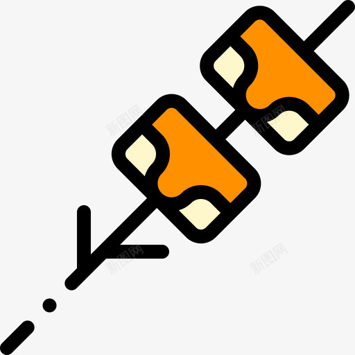棉花糖夏令营10线性颜色图标svg_新图网 https://ixintu.com 夏令营 棉花糖 线性 颜色