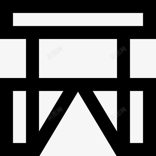断头台新加坡3直线型图标svg_新图网 https://ixintu.com 断头台 新加坡 直线 线型