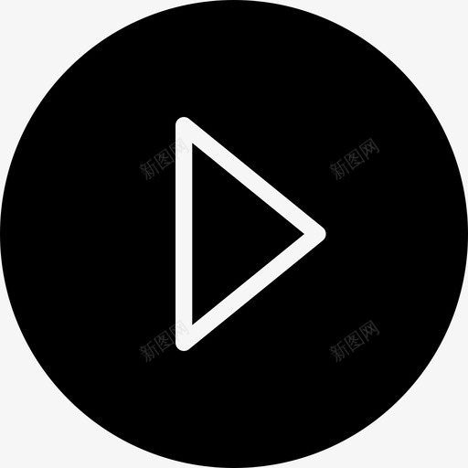 播放多媒体控制选项3字形图标svg_新图网 https://ixintu.com 多媒体 字形 控制 播放 选项