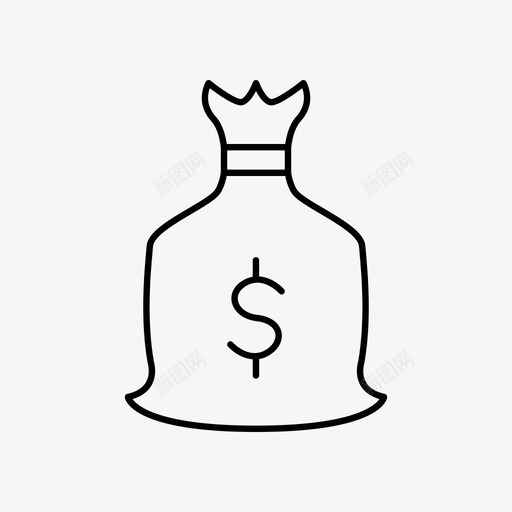 钱袋现金金融图标svg_新图网 https://ixintu.com 投资 现金 财富 金融 钱袋 钱袋概述
