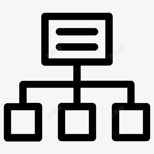 站点地图流程图层次结构图标svg_新图网 https://ixintu.com 层次结构 流程图 界面 站点地图 结构