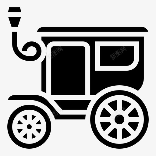 马车古董马图标svg_新图网 https://ixintu.com 2Glyph 古董 运输车 马车