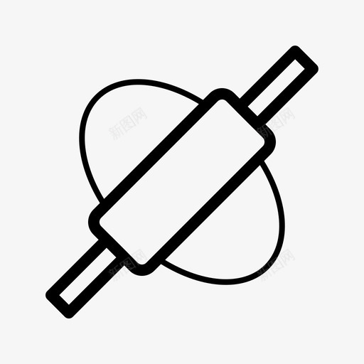 擀面团烘焙烹饪图标svg_新图网 https://ixintu.com 厨房 烘焙 烹饪 面团