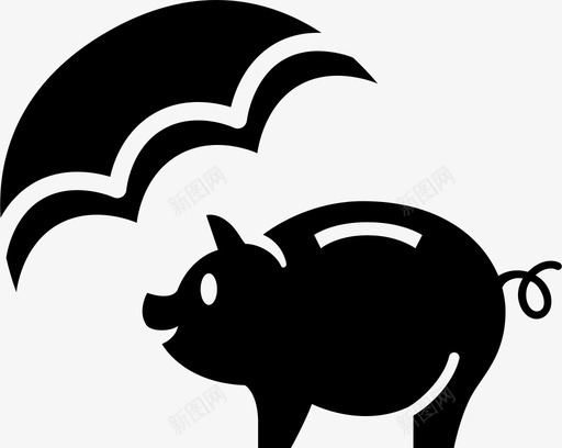 收入保障事故保险图标svg_新图网 https://ixintu.com 事故 保险 健康保险 储蓄 收入保障