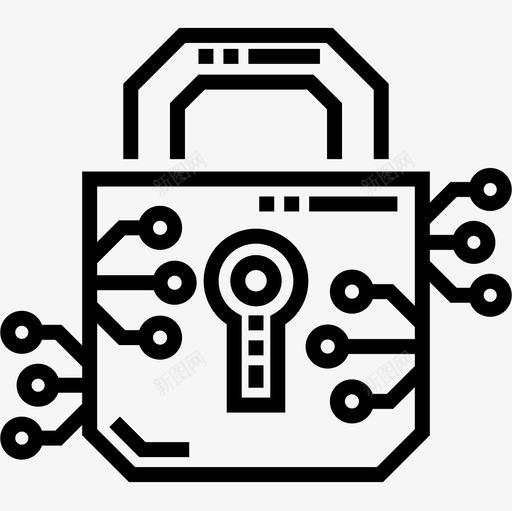 加密区块链22线性图标svg_新图网 https://ixintu.com 加密 区块 线性