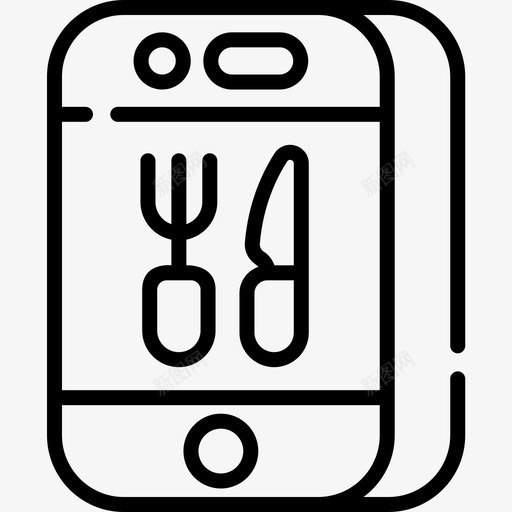 点餐外卖28直系图标svg_新图网 https://ixintu.com 外卖 点餐 直系