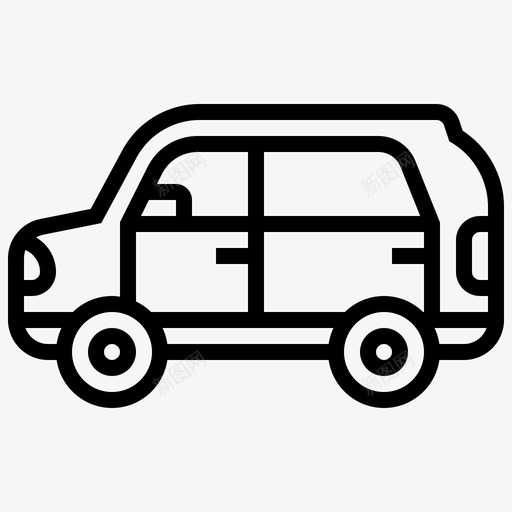 运动型多用途车越野车旅行车图标svg_新图网 https://ixintu.com 多用途 旅行车 越野车 运动型 运输车