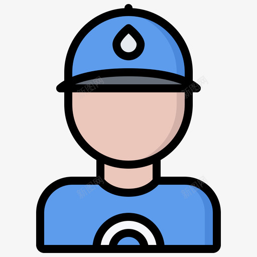 水管工水管工13颜色图标svg_新图网 https://ixintu.com 水管 管工 颜色