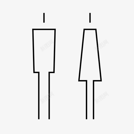 卫生间浴室男男女女图标svg_新图网 https://ixintu.com 卫生间 浴室 男男女女 细线