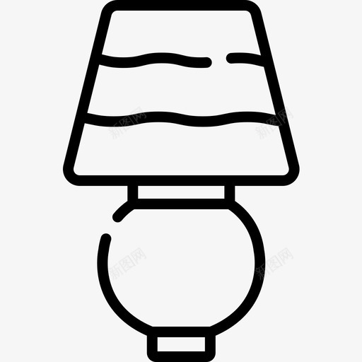 灯家用电器24线性图标svg_新图网 https://ixintu.com 家用电器 线性